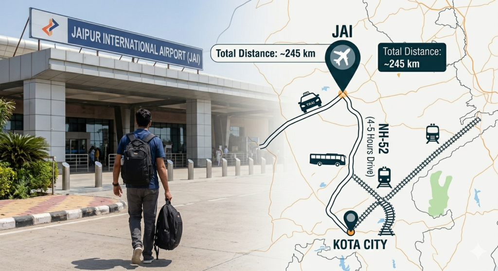 nearest airport to Kota